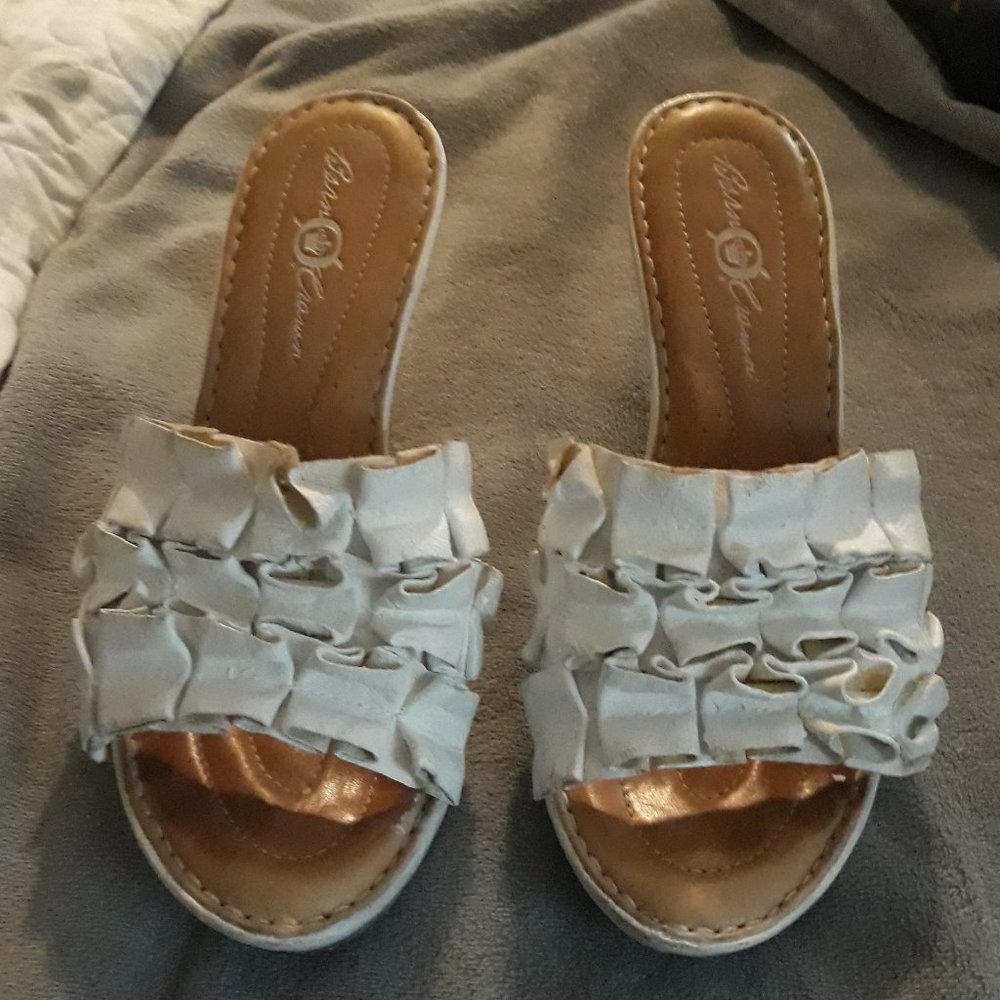 Born Concepts BOC Wedge Peep Toe slip on shoes